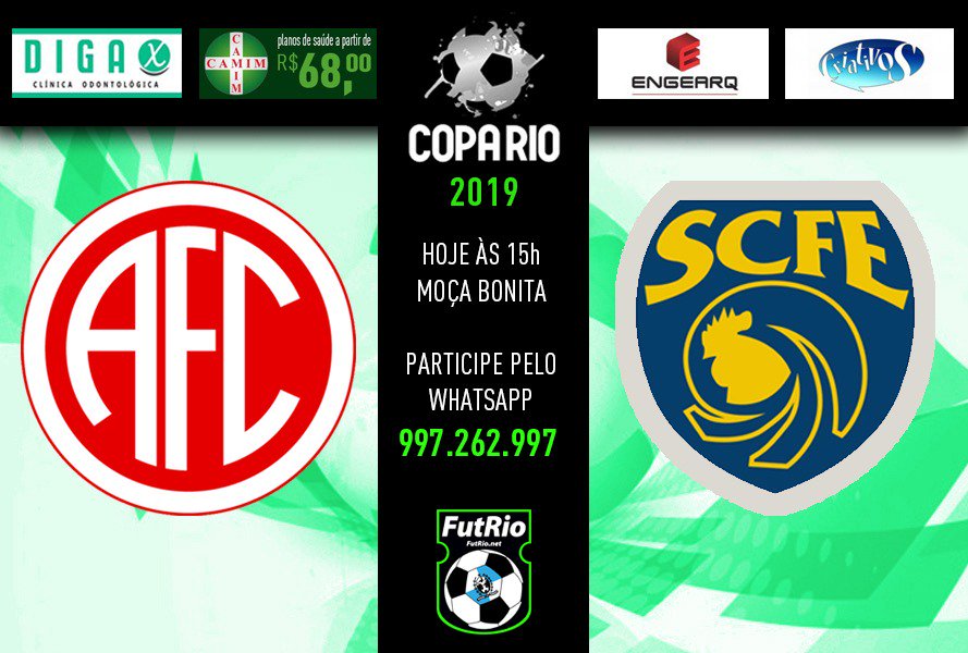 sitefutrio's tweet photo. #RádioFutRio | A Copa Rio promete fortes emoções nesta quarta-feira! America e Sampaio Corrêa decidem uma vaga nas quartas de final, a partir das 15h. Ouça em https://t.co/hzw2zZsGs4, app FutRio ou https://t.co/W2KJui38tV. #AMExSCO #CopaRio #America #SampaioCorrêa https://t.co/LAC5EbeDLJ