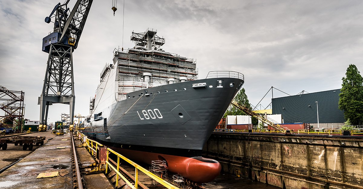 RH Marine is working together with the <a href="/kon_marine/">Koninklijke Marine</a> and <a href="/damen/">Damen</a> towards a desirable situation in which time-based maintenance makes way for condition-based maintenance. Read more (Dutch only): bit.ly/2LcY0o7.

#partnerships #conditionbased #maintenance #future