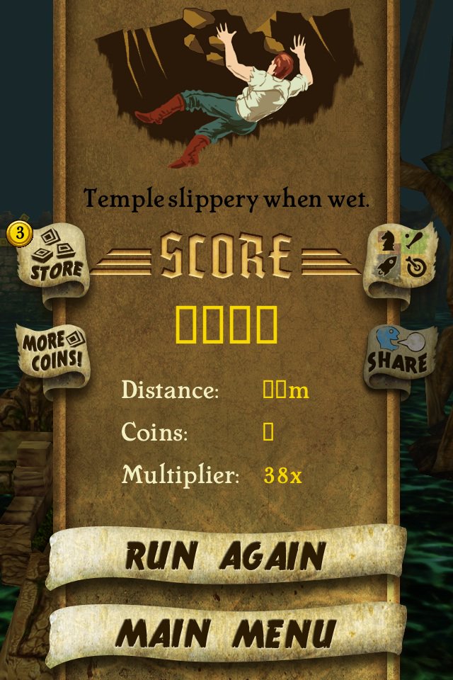 I got ٢٠١٤ points while escaping from demon monkeys. Beat that! bit.ly/TempleRunGame #TempleRunم