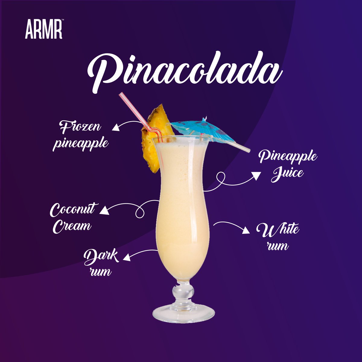 If you like Pina Coladas.. here’s how you can make yourself one (or ten)!

#ARMR #InternationalPinacoladaDay #CocktailRecipe #Drinks #HouseParties #MumbaiNightLife #MumbaiClubs #DrinkMumbai #DelhiNights #HangoverCure #Shot #AntiHangover