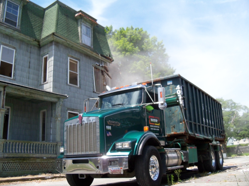 Coupled with our sister company (New England Recycling), we can provide complete turn-key demolition for all site work and all construction demolition and debris removal!