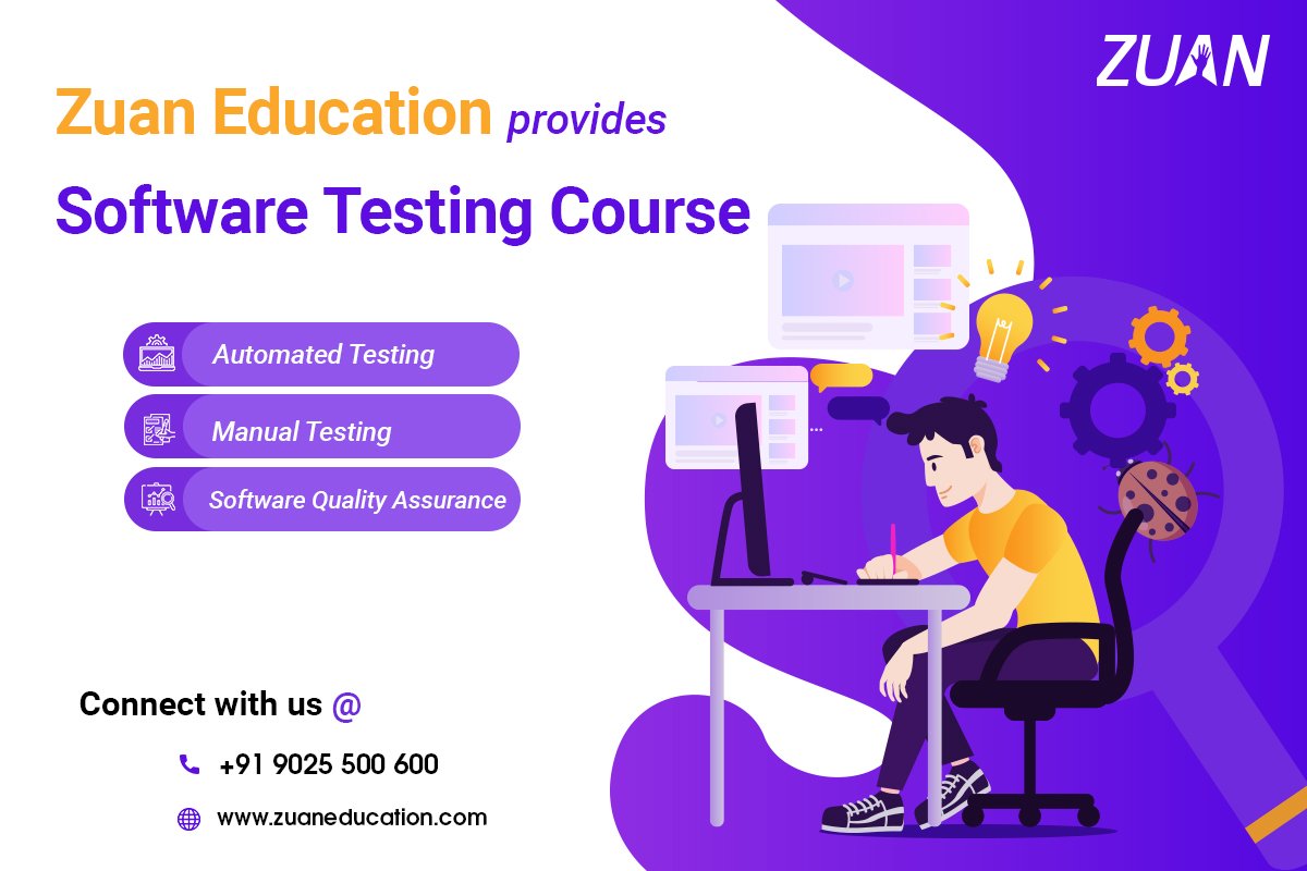 ZuanEducation's tweet image. Learn Software testing from Zuan Education
Click here 👉 bit.ly/2VNvMGo 👈
100% Placement Record
Learn Now 👨🏫and Pay Later💰
Contact Us: 090255 00600📞
#SoftwareTesting #SoftwareTestingCourse
#SoftwareTestingInstitute #Testing #Bugfixing