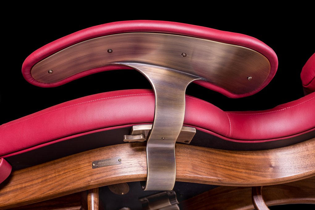 Our latest project shipped to #Dubai for a private client and commissioned by leading international interior design practice @orobiancolondon. The Aureus is hand made in our English workshop from American black walnut with bronze bespoke metal work and upholstered in Elmo leather