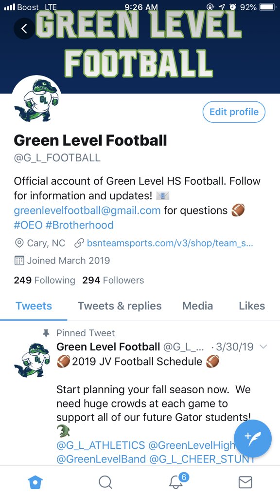 G_L_FOOTBALL's tweet photo. 🚨 🚨 Stop what you’re doing RIGHT NOW and make sure you are following us on all social media platforms❗️
Instagram: GreenLevelFootball
Twitter: G_L_Football
Facebook: Green Level Football  #greenlevelhighschool #greenlevelfootball🏈 #Oeo
#LevelUp🐊 https://t.co/x1STj59LX5