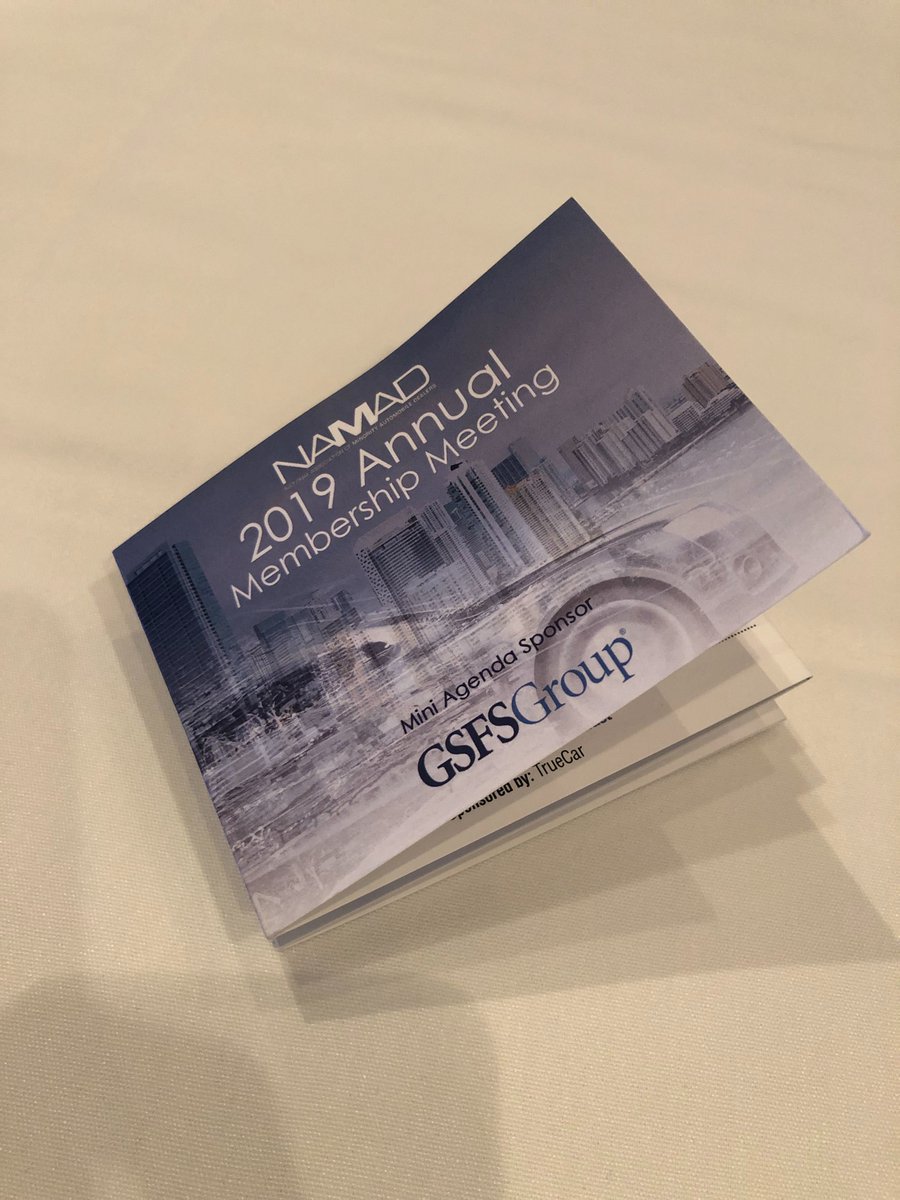 We're starting off our day at the 2019 #NAMAD Conference with Kerri Wise, VP Industry Education and Relations with <a href="/TrueCar/">TrueCar</a>, and Charles Gilchrist, chairman of <a href="/NADAUpdate/">NADA</a>, during the first general session of the day.
