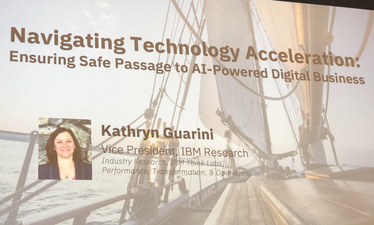 kwguarini's tweet photo. I enjoyed giving this keynote presentation at #IEEEServices2019 #Services2019 - about Navigating Technology Acceleration and presenting a vision for the Future of Computing. Great discussions with the technical community. @IBMResearch @IEEEorg https://t.co/PKeI0ojqAR