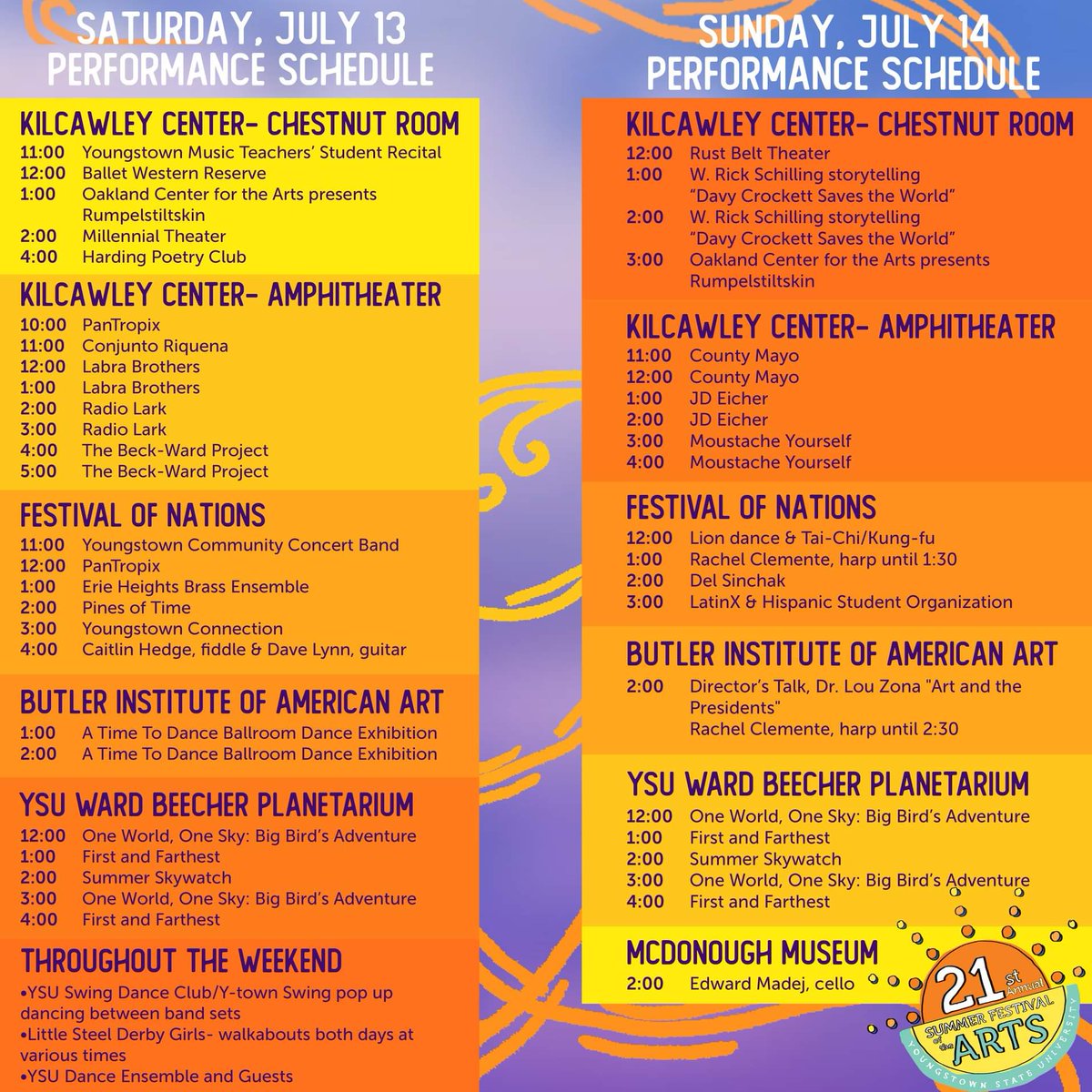 Our 2019 performance lineup is here! Who are you excited to see?