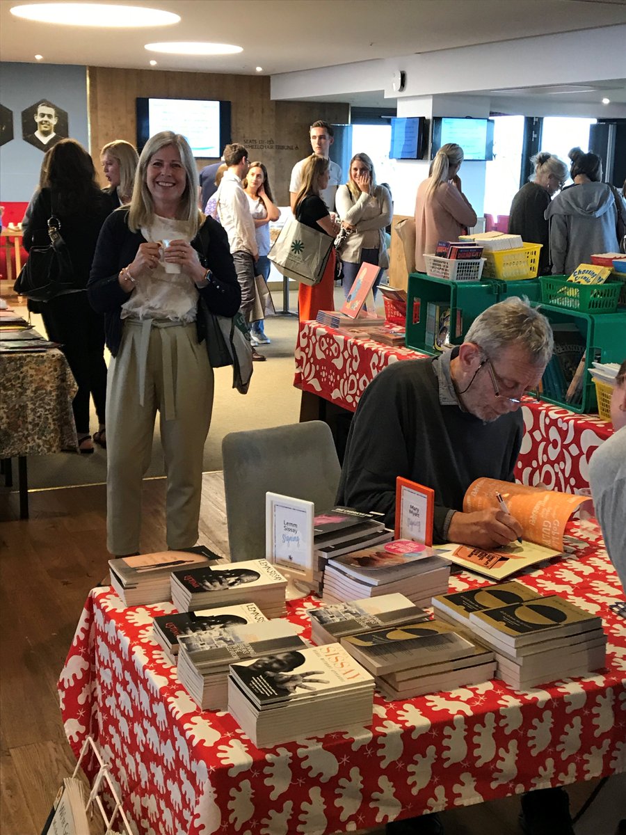 ChapelfordPri's tweet image. Mrs Whitty stalking Micheal Rosen at today’s English conference. We can’t wait for poetry week in September! @MichaelRosenYes #englishconference #Poetry #chapelford