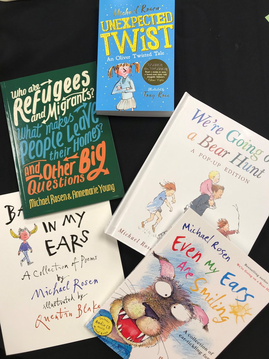 ChapelfordPri's tweet image. Mrs Whitty stalking Micheal Rosen at today’s English conference. We can’t wait for poetry week in September! @MichaelRosenYes #englishconference #Poetry #chapelford