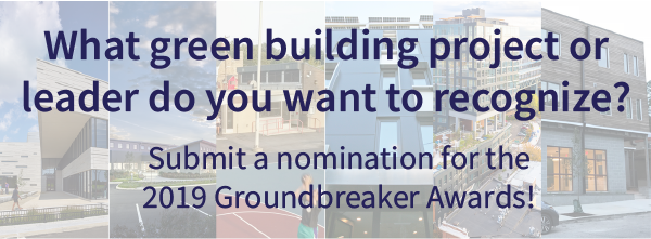 The_EEAlliance's tweet photo. The Groundbreaker Awards from @GreenBldgUnited celebrates green building leadership, innovation, &amp; impact in greater Philadelphia, Lehigh Valley, &amp; Delaware. Nominate your favorite built project or community leader today! #BuildGreen19 https://t.co/IrFHbJfnEN https://t.co/eEGPjc6gkt