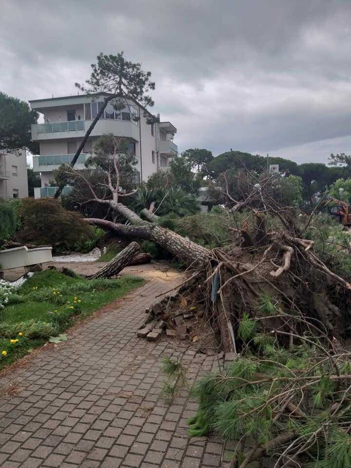 StormchaserUKEU's tweet photo. Extreme #downburst bringing severe damage in #Milano Marritima Northern Italy a little while ago this afternoon 10th July..... Source ; Jurnal de Vreme fb #severeweather #extremeweather #thunderstorm https://t.co/V3qluhJ1Gd