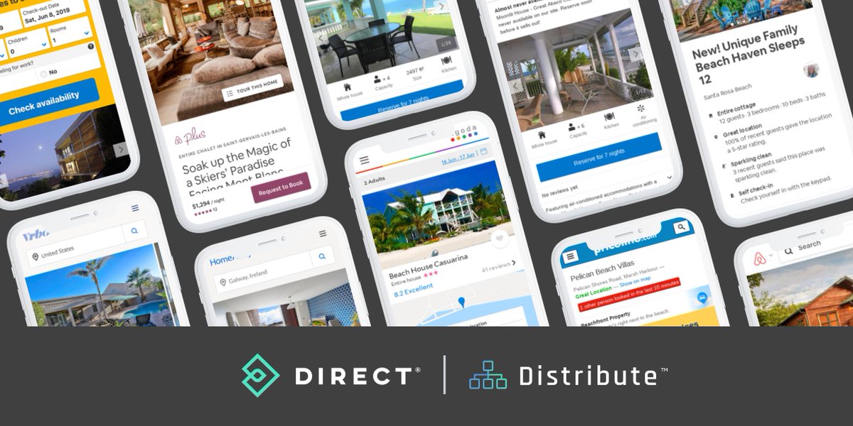 directpms's tweet photo. Liberate your distribution with our proprietary Channel Manager...one degree of separation between your listings and the top marketplaces!
#vacationrentals #proptech #channelmanager #airbnb #bookingdotcom #homeaway #vrbo #expedia #getdirect https://t.co/IhKE1xTMoY