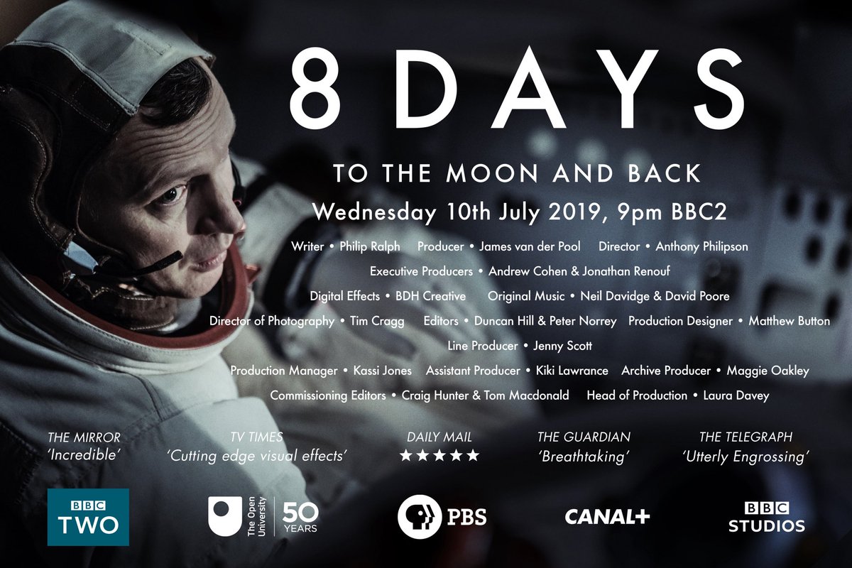 KathrynSarah15's tweet image. Tonight on @bbctwo at 9pm.
//
So proud of this programme and cannot wait for you all to see it.
//
#8days #8DaysToTheMoonAndBack #BBCScience #BBCFactual #BBCStudios #TV #DocuDrama #Apollo11 #MoonLanding #MoonLanding50