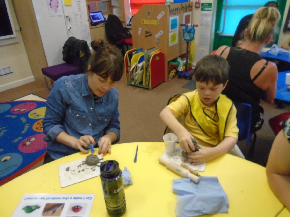 firsprimarysale's tweet photo. #MissButtersClass had some special visitors this afternoon as part of our #VIPday. The children and their VIPs had a great time working together to make clay models. Thank you to all the VIPs for coming. https://t.co/DBfB7kICjI