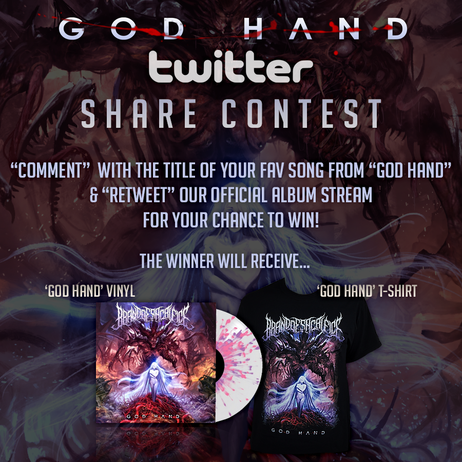 BrandOSacrifice's tweet image. RT FOR YOUR CHANCE TO WIN
ALBUM STREAM: youtube.com/watch?v=sLaNNj…
WINNER ANNOUNCED MONDAY