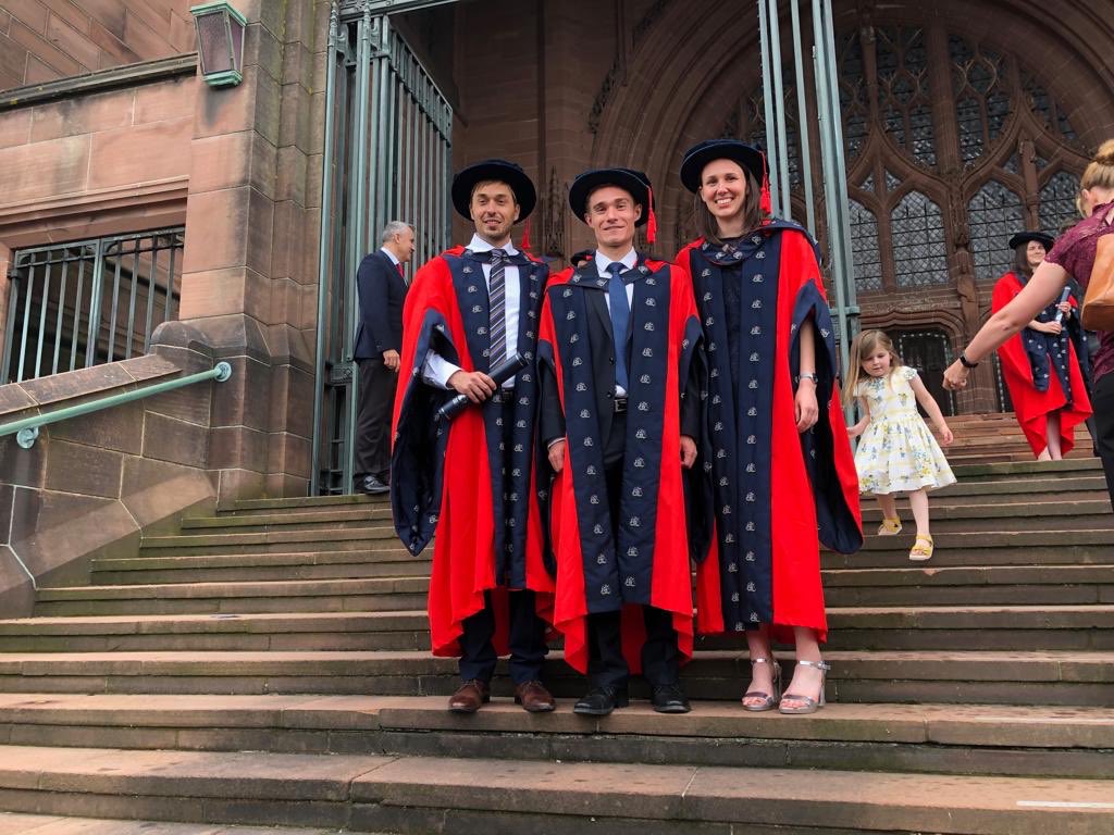 PhilippBaumert's tweet photo. A beautiful experience to graduate at the @LJMU . I big thank to my PhD supervisors @RMErskine, @CEStewartPhD, @BARRYD22, and Mark Lake, plus my colleagues for this unique journey. https://t.co/3Nvu5iKwhQ
