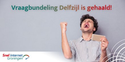 Meer dan 50% van de witte adressen in gem. Delfzijl heeft zich aangemeld! Dit betekent dat het buitengebied van Delfzijl ook Snel internet zal krijgen. Iedereen bedankt die zich heeft ingezet en in het bijzonder onze ambassadeurs. Aanmelden in gem. Delfzijl kan nog t/m 12 juli!