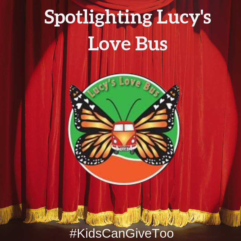 This SPOTLIGHT Wednesday goes out to you <a href="/LucysLoveBus/">Lucy's Love Bus</a>!
Lucy's Love Bus has been able to raise >$5,784.00< with the kidscangivetoo.com platform and we could not be more thrilled to have your charity on board with us! Thanks for being part of the Kids Can Give Too Family ❤️