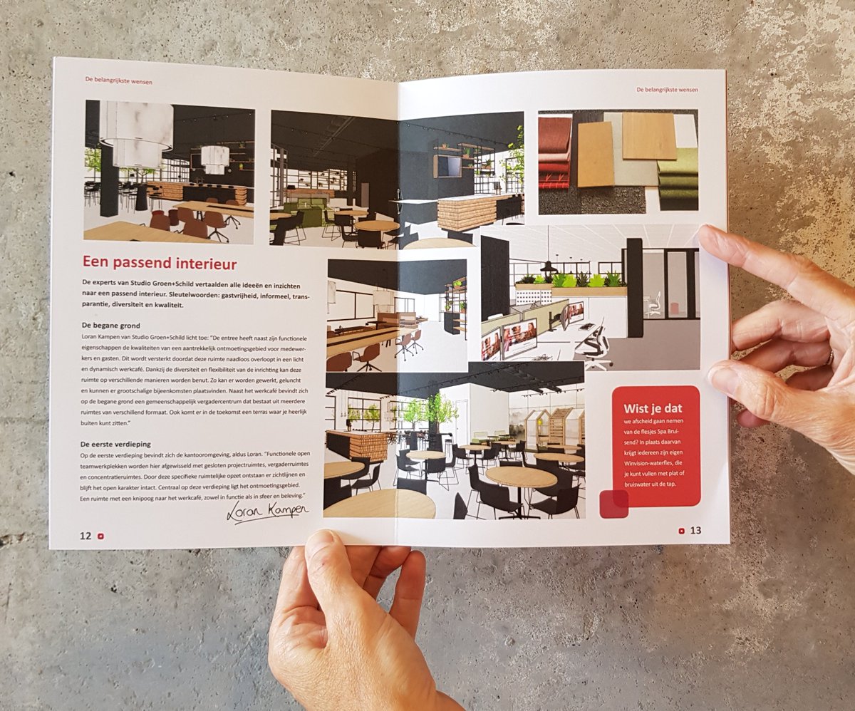 Winvision, een organisatie voor ICT oplossingen, is verhuisd naar Vianen. Studio Groen+Schild maakte het interieurontwerp voor het nieuwe kantoor. 
Trots heeft Winvision dit ontwerp opgenomen in het eigen verhuismagazine. <a href="/winvision/">WinYourVision</a>
