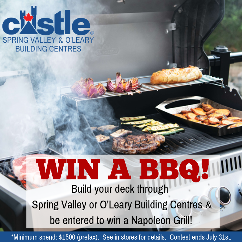 OlearyBuilding's tweet photo. 3 weeks left to win a BBQ! 🔥

If you build your deck through @OlearyBuilding this month, you will be entered to WIN a @NapoleonProduct Grill! 🍔🌭

Stop in to see us for more information! #PEI #Summer2019 #PEISummer #DeckSeason https://t.co/pohahYURwV