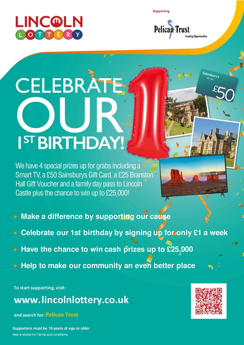 We still have our Lincoln Lottery page where you can support us by buying tickets. Weekly draws and amazing prizes to be won! #charity @lincoln #lincolnshire #lottery #goodcause #win

lincolnlottery.co.uk/support/lincol…