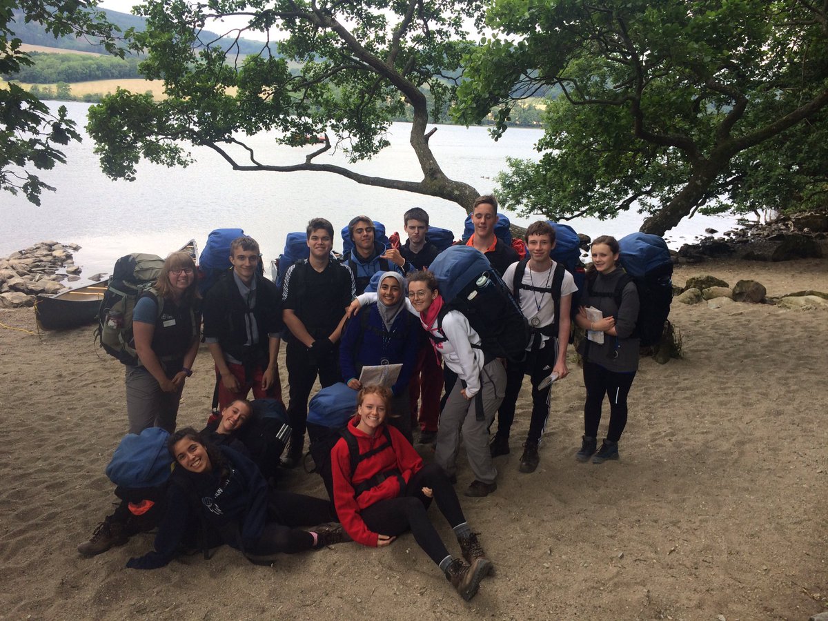 Francis team beginning there first expedition canoeing across the lake and climbing Place Fell #morethanyouthink #skillsforlife #climbingmountains #theydontknowwhatscoming #expeditions #bestsummerever #outwardbound #lovinglife