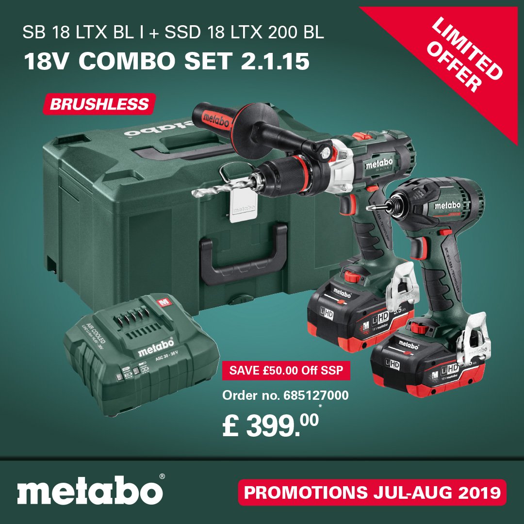 MetaboUK's tweet photo. #HeavyDuty 18V Brushless Twin Pack #LiHD 5.5Ah battery packs £399.00 Exc VAT. https://t.co/dgzmu43MZz