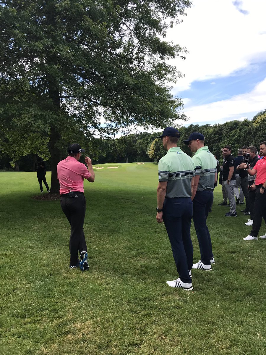 It was a great pleasure to meet the @Meandmygolf Boys @ProudmanAndy What a professional job they did hosting the @adidasGolf event for @TheSergioGarcia. Thanks for taking part in the Par 3 Challenge on our  @clubsaway simulator. #golfevents #corporategolf