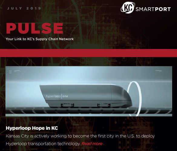 KCSmartPort's tweet photo. July PULSE e-newsletter features an article on @HyperloopTT possibly coming to #KC, the @KUsupplychain program, and @cargolargo.
#KCnext #IndustrialKC #KCworkforce #rockchalk
Find out more here: https://t.co/xN5THvQo3f https://t.co/42uYOiGFkk