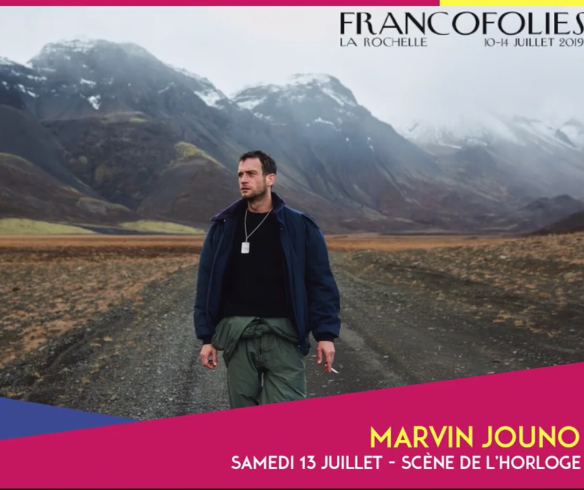 @marvinjouno samedi 13 juillet @francofolies scène de l’horloge