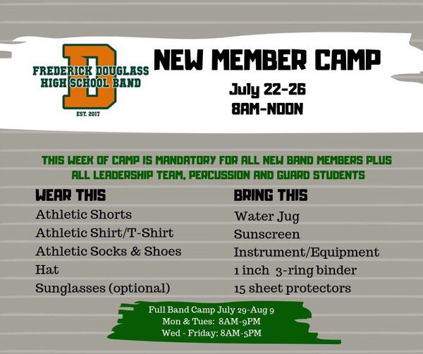 We’re excited to kick off a great marching band season!