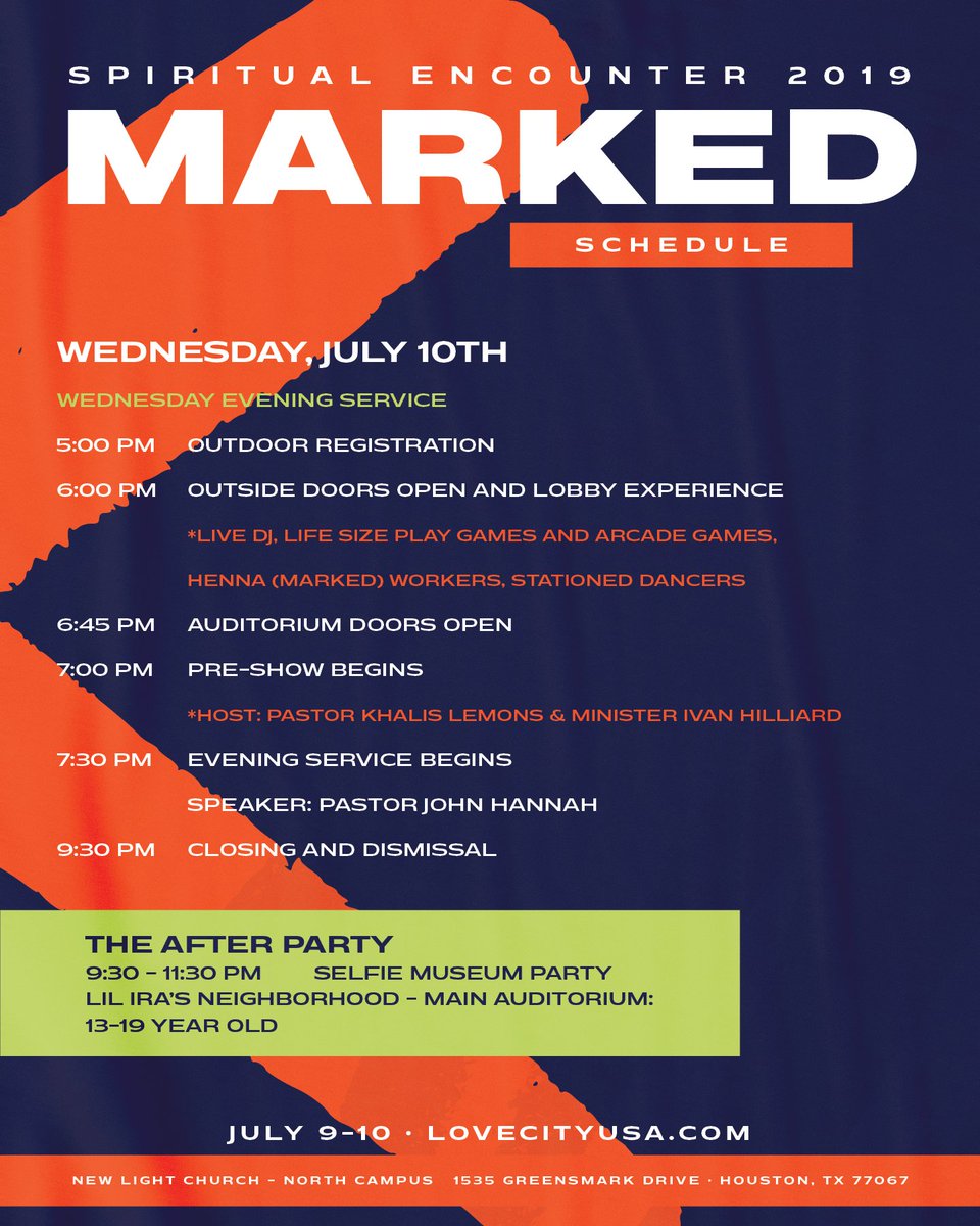 Here’s what’s happening tonight at Spiritual Encounter 2019!!! #SE2019 #SEMarked