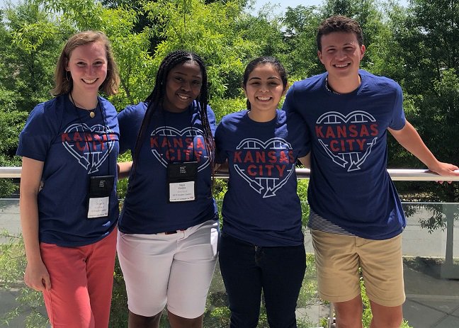 Four dynamic youth are representing @KansasCity at the #BofAStudentLeaders Summit in #WashingtonDC this week. The summit is part of their 8-wk summer internship provided by @BankofAmerica, giving them the power to #ServeInspireChange the world.