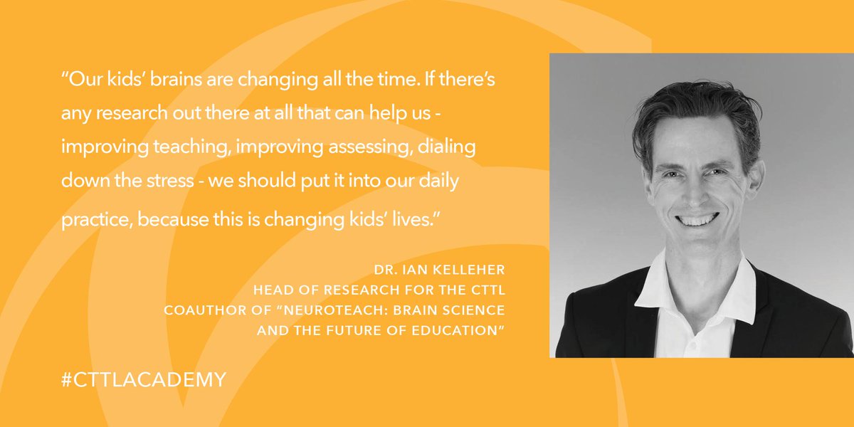 TheCTTL's tweet image. You may know Head of Research Dr. Ian Kelleher (@ijkelleher) from his talk with Denise Pope (@chalsuccess) at @SXSWEDU, or as your friendly MBE expert in #NeuroteachGlobal. We&apos;re grateful he&apos;s part of our #cttlacademy team and @saes faculty.