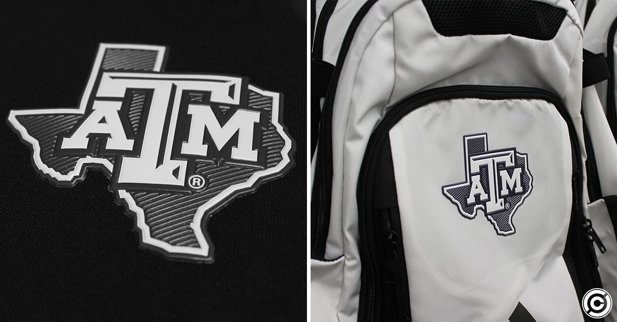 coreimagegroup's tweet photo. We love it when we get to work on the cool projects like textured 3D patches for the 2019 Aggie Football travel packs. Each patch features background texture and raised Block aTm logo. Wanna create something cool for your brand? Visit https://t.co/VR0bHOCHpz for more info. https://t.co/Re9Zt50vmq