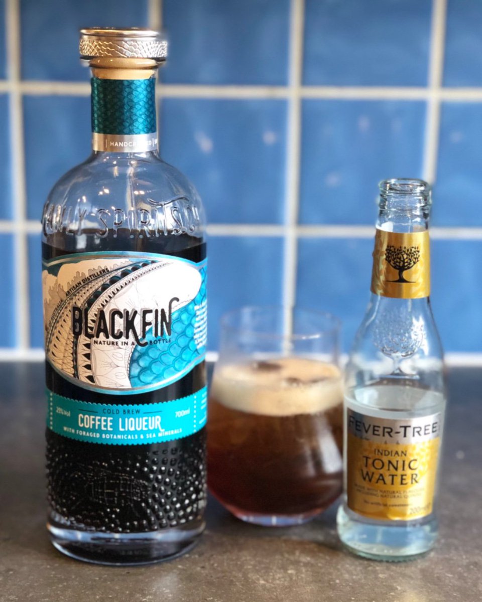 manlyspiritsuk's tweet image. Our Black Fin, Coffee Liqueur paired with @fevertree creates the perfect C&amp;amp;T... what are you waiting for? ☕️

Thanks for the snap @BrimAndTonic 😍

#coffeeliqueur #drinkup #homebartending #gingingin #ginlover #sydneydistillery #bartender #ginlife