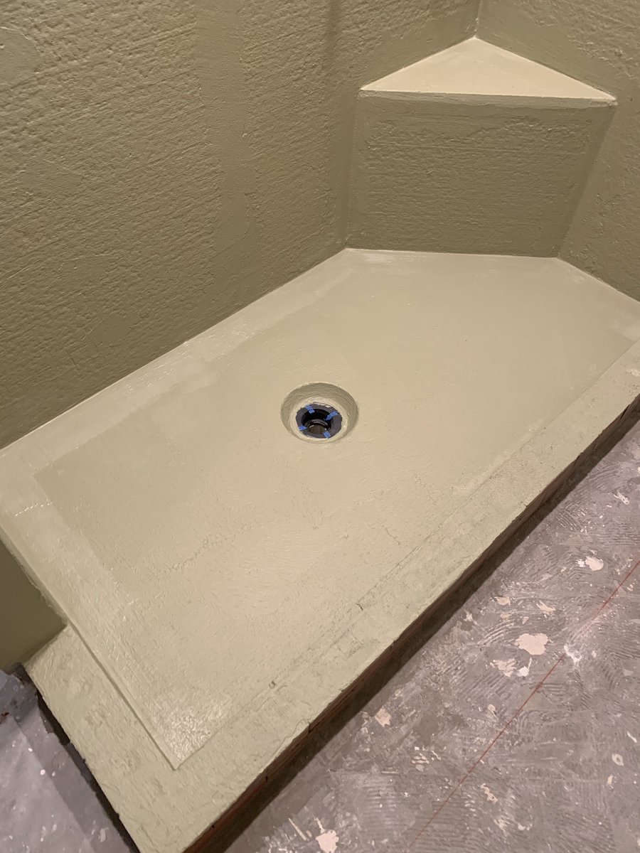 ceramictec's tweet photo. Finished the Laticrete HydroBan shower waterproofing on the Temple Terrace, Florida bathroom project #tile #shower #waterproofing #hydroban #templeterrace #ceramictec https://t.co/nCSlSyplDC