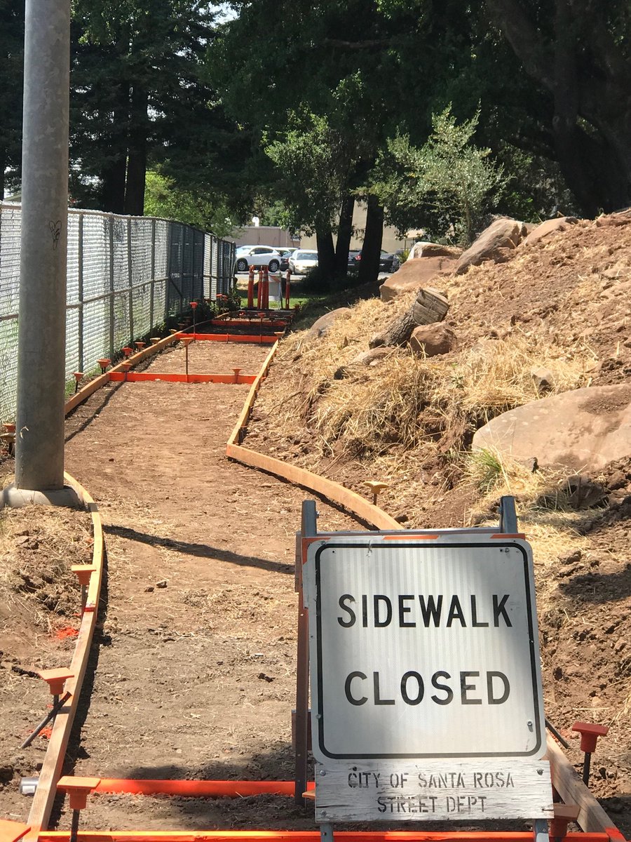 SR_PublicWorks's tweet photo. This week, City crews from our Facilities Maintenance division are completing the concrete pathway around Howarth Park softball field. 
#SRPublicWorks https://t.co/kKTGO9P85o