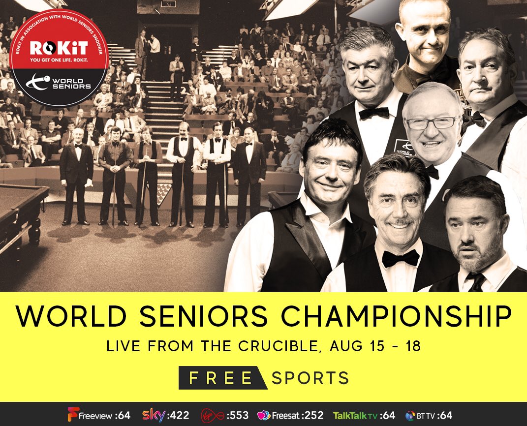 World Seniors Snooker Tour (@worldseniors) on Twitter photo Delighted to continue our partnership with <a href="/FreeSports_TV/">FreeSports ๐บ</a> great news for all snooker fans Delighted to continue our partnership with <a href="/FreeSports_TV/">FreeSports ๐บ</a> great news for all snooker fans