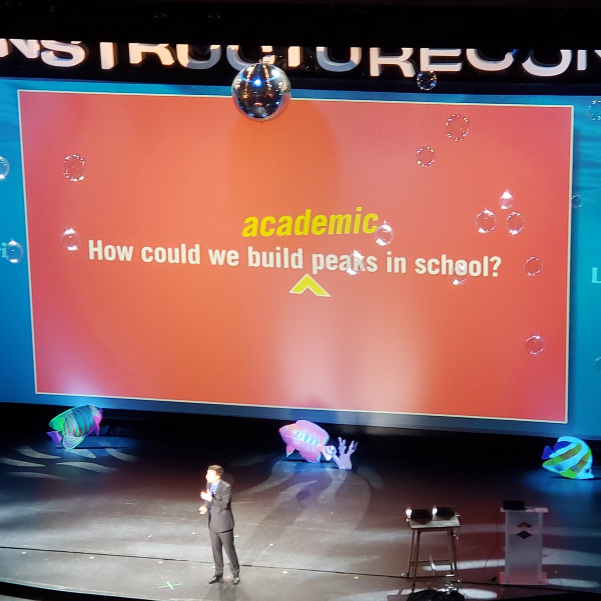 AdeleT75's tweet photo. Dan Health kicking off our day talking about Power of Moments at #Instructurecon19 https://t.co/wEO1QZGpA2