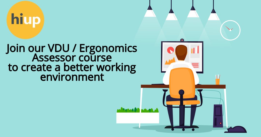 hiupusa's tweet photo. Join the VDU/ Ergonomics certified course by HiUp to create a better working environment. Choose 
your courses &amp; get trained
For more details contact
Alan O'Sullivan
alan@hiupapp.com
 📞+1 (774) 368-0307
#Hiup  #hiupusa #vdu #ergonomics #workstation  #workplace #safetyfirst https://t.co/QLjMJlaWm2