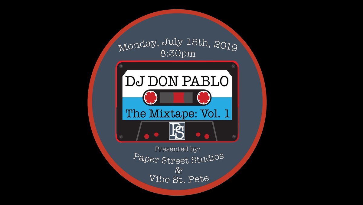 PaperStStudios's tweet photo. Join us on July 15th to kick off this awesome new event brought to you by @VibeStPete. @DjDonPablo along with several other producers will be recording a live session here at #PaperStreetStudios. 

#BYOB #DTSP #Mixtape #Recording #Studio https://t.co/1hs7k4ZF0v