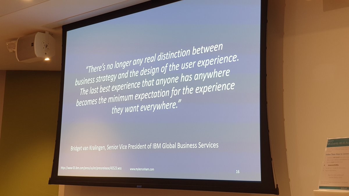 DonaldHTaylor's tweet photo. "The last best experience that anyone has anywhere becomes the minimum expectation for the experience they want everywhere." 

Bridget van Kralingen quoted by Myles Runham at the @YourLPI #LLNetworks https://t.co/ftAhpqZNeV