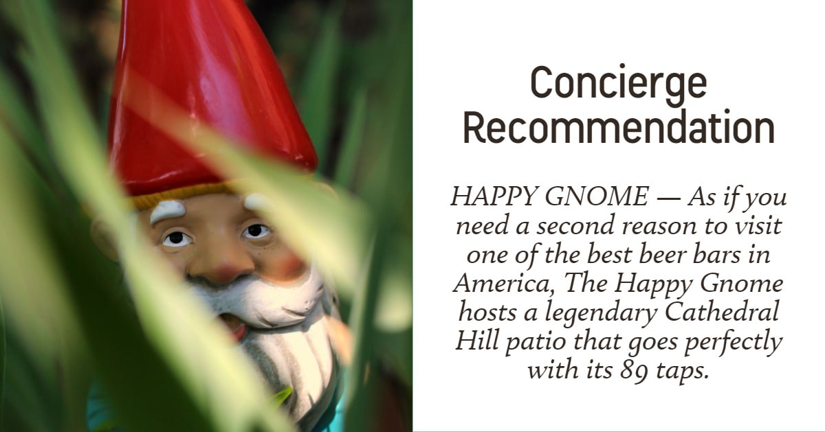 Check out  one of our favorite patios in St. Paul!  🍺🍔thehappygnome.com #summertime #happyhour #patio