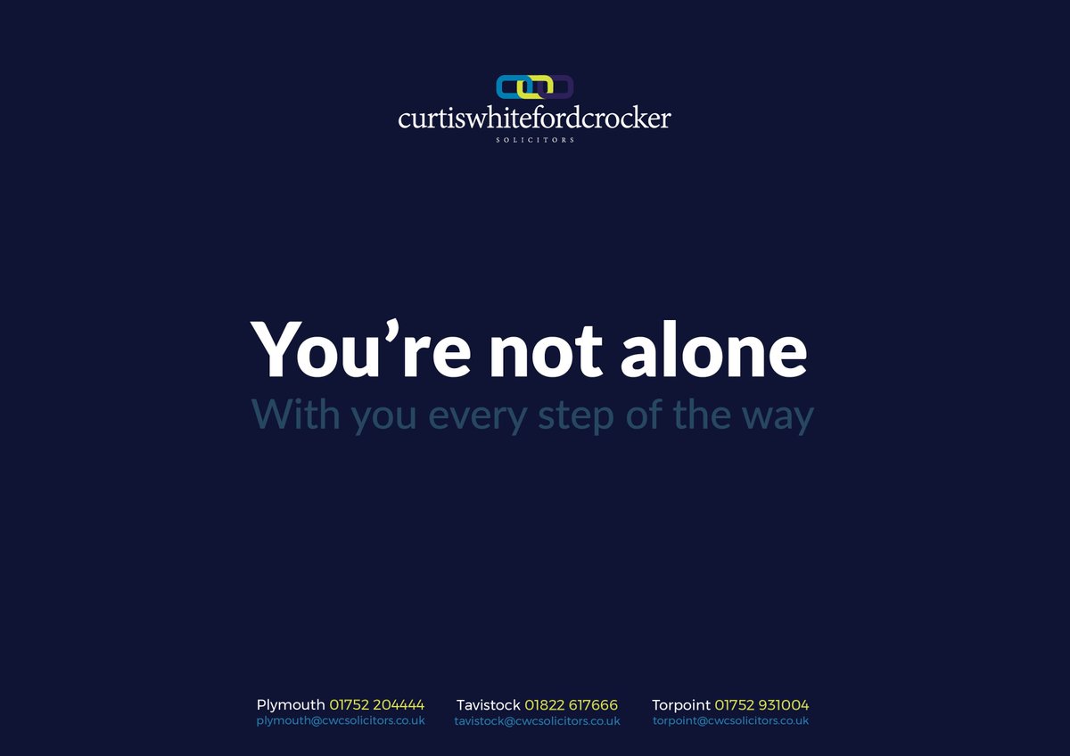 cwcsolicitors's tweet image. Whatever life throws at you, you're not alone. 
Our friendly and professional team are here for you and will be there every step of the way.

bit.ly/2fg01hY  #CWCStrongerTogether