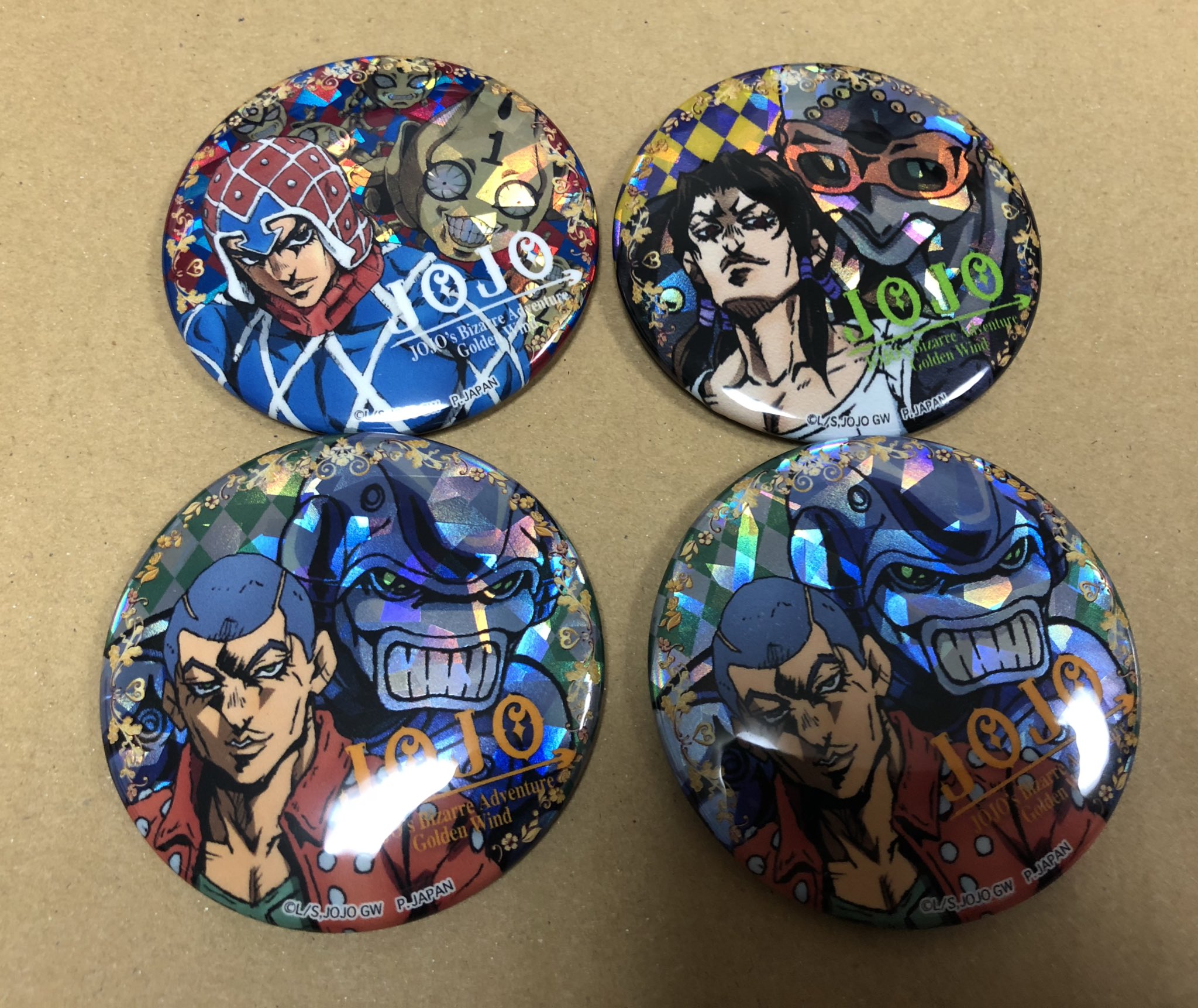 ジョジョの奇妙な冒険 缶バッジ ウルトラジャンプ ナランチャ ミスタ