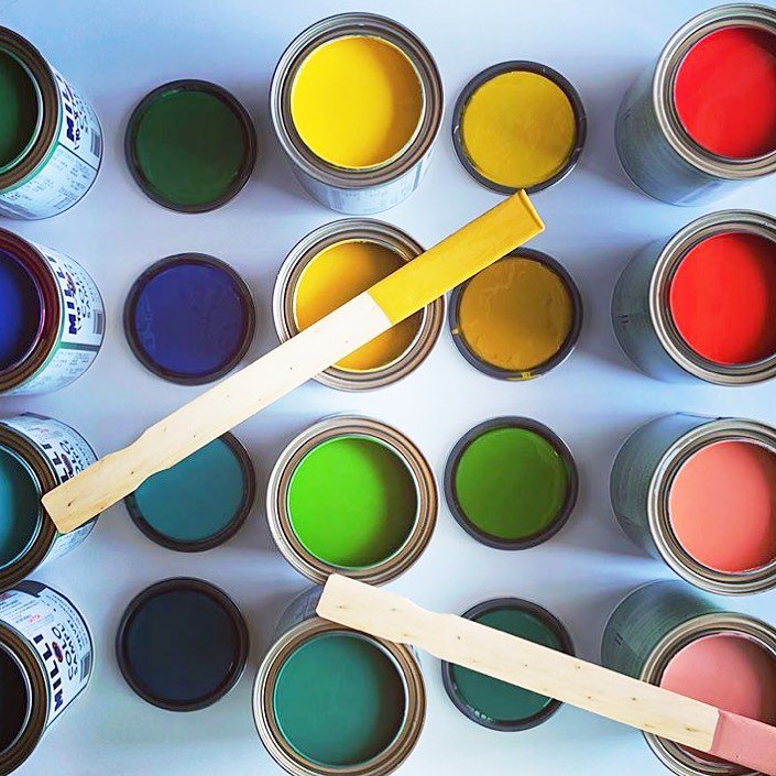 MillerPaintCo's tweet photo. There are so many colorful projects happening in the PNW with Miller Paint right now- like this behind-the scenes-shot from a mural by @bridgecitycontracting 🌈🎨 Stay tuned as we take you on a colorful summer painting tour this week! #madehereforhere #millerpaint #summerproject https://t.co/F0SG19rb4k