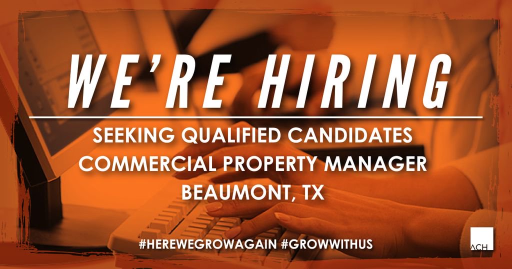 ACHoldings's tweet photo. We're hiring a commercial property manager! Know someone qualified? Or are you interested the position? Click the link below to apply on Indeed! https://t.co/M2895qeqyU https://t.co/VZNqxTB3p7