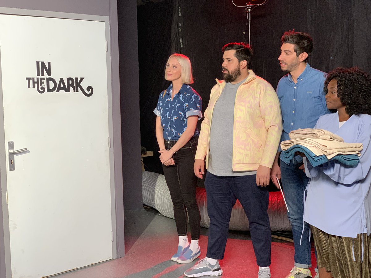 VTEP_TF1's tweet photo. 🏖@ceciledjunga @Ansofike @VictorArtus &amp; @patrickchanfray entreront dans le SPA du #InTheDark vendredi soir 😈 @TF1 https://t.co/nNGgZQr9Pi