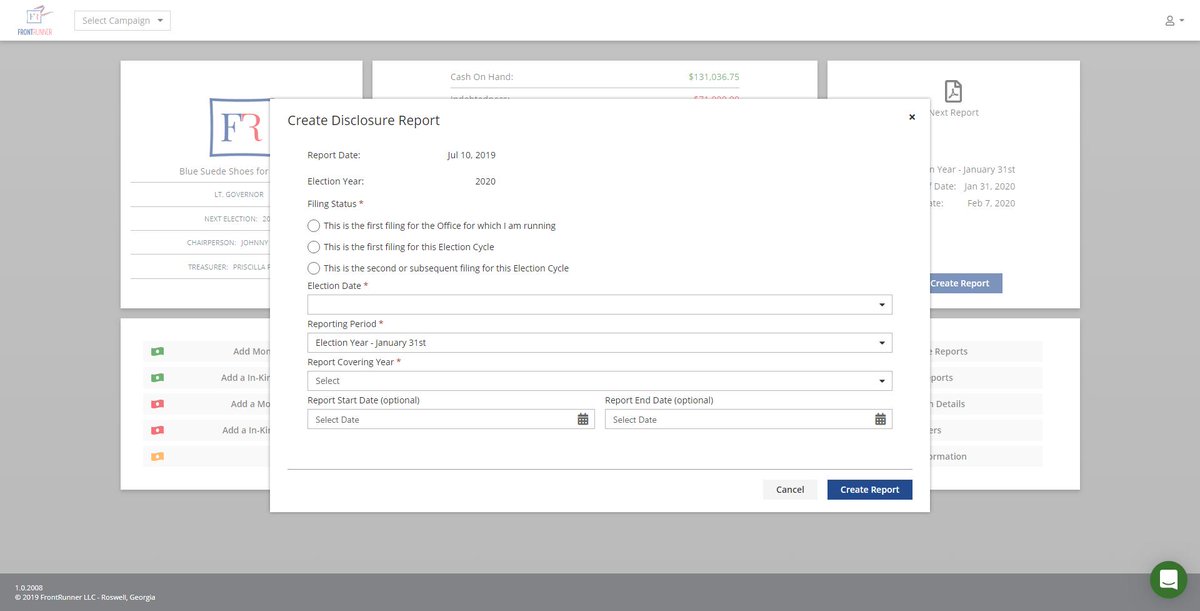 When you're running for office, one of the most tedious tasks is creating reports. Ready to eliminate the stress and countless hours with our easy-to-use, automated campaign software? It's SO easy, you'll be shocked!

Give it a try today! bit.ly/2J9E6XV